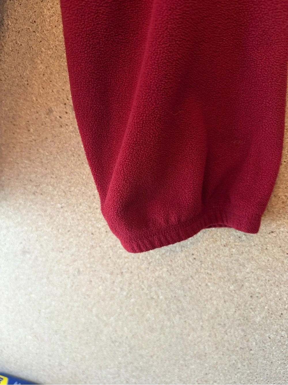 Red Fleece Croft and Barrow Sweater Size Large